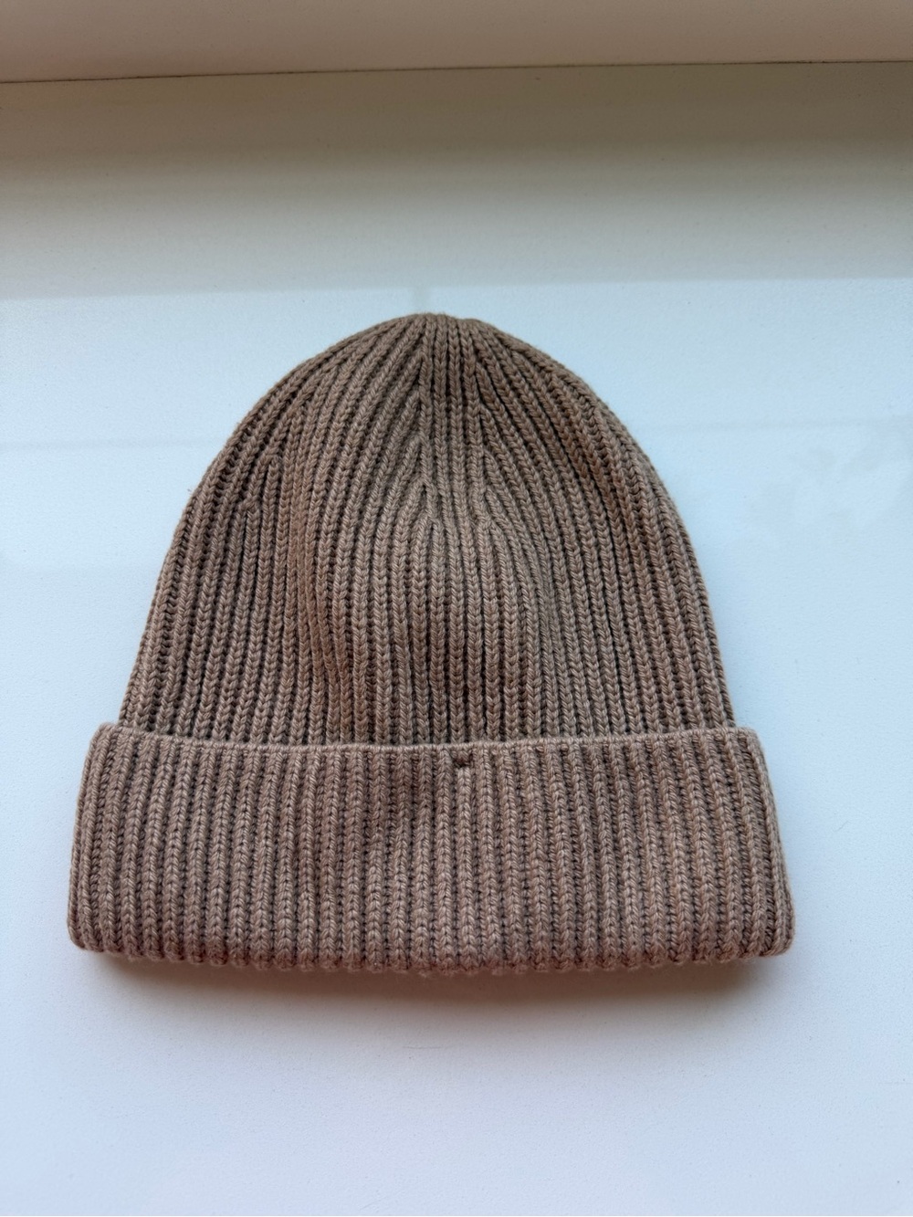 H&M Brown Ribbed Knit Beanie